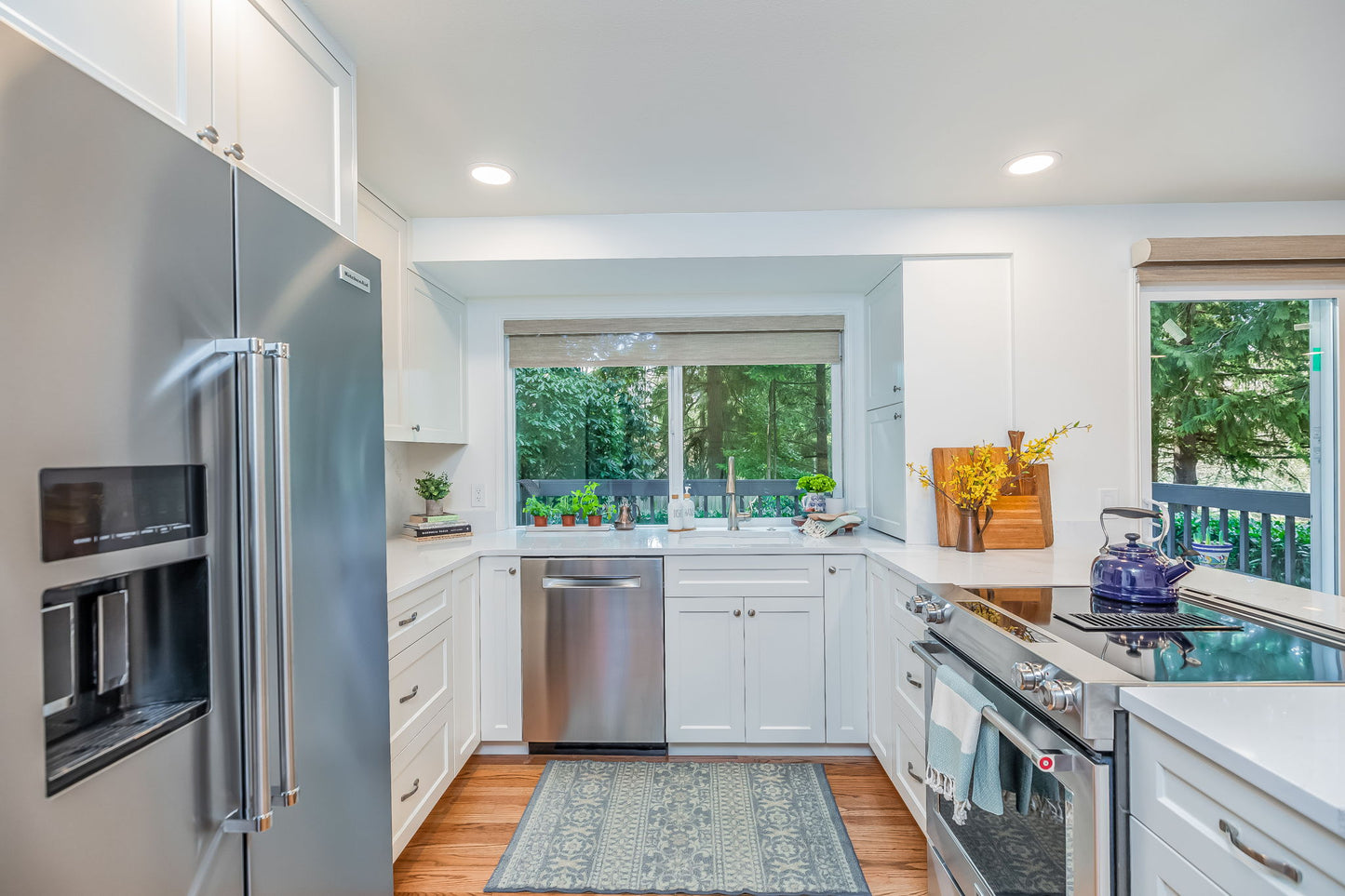 Full Kitchen Remodel, Shaker Euro Style, White