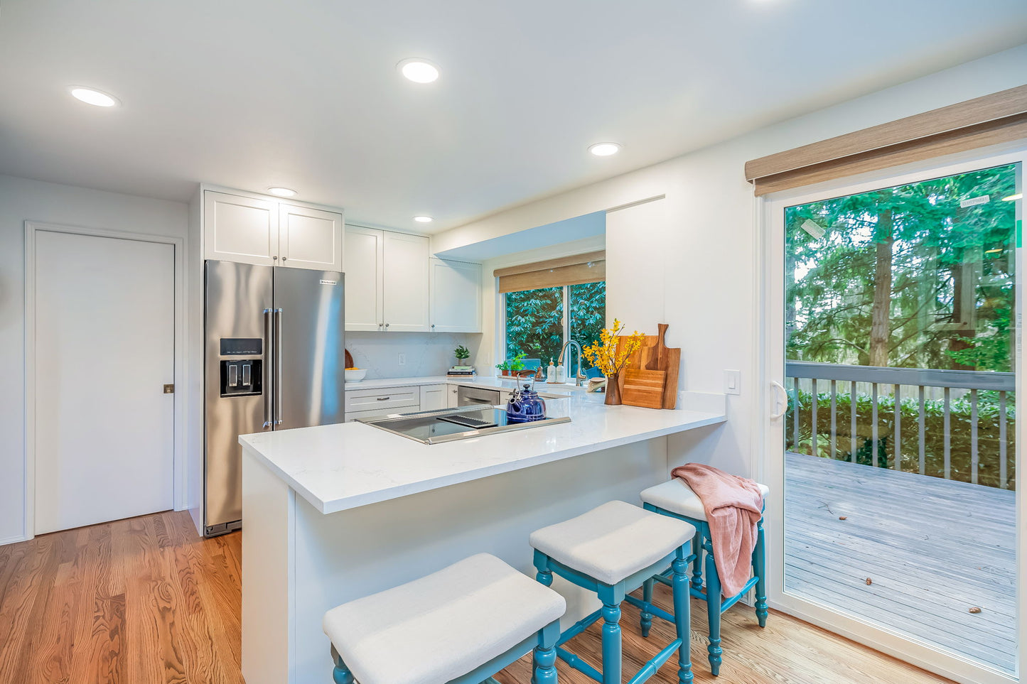 Full Kitchen Remodel, Shaker Euro Style, White