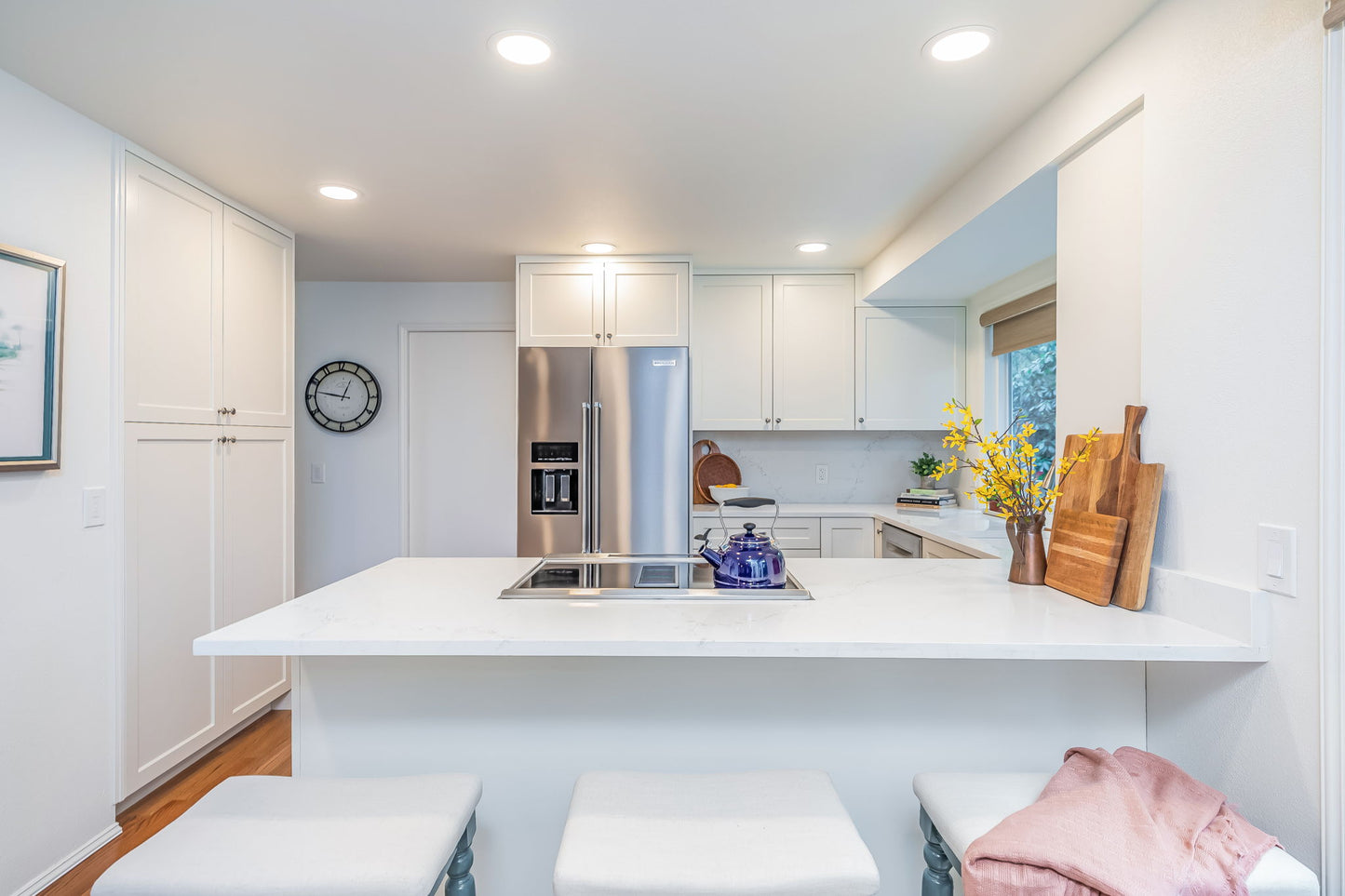 Full Kitchen Remodel, Shaker Euro Style, White