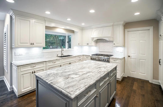 Custom Frameless Painted Kitchen