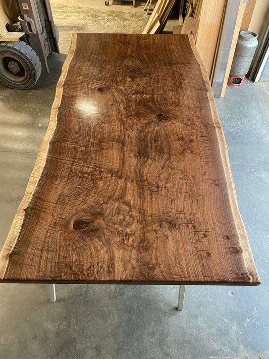 Custom Live Edge Walnut Top